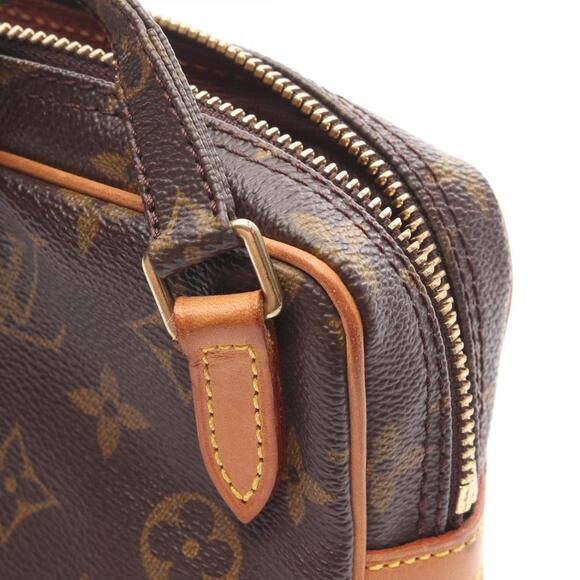 LOUIS VUITTON Brown Monogram Leather Shoulder Bag - Picture 8 of 14